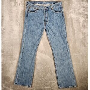 Levi's 501XX Jeans Men's 36X31 (Tag 36X32) Blue‎ Button Fly Straight Leg